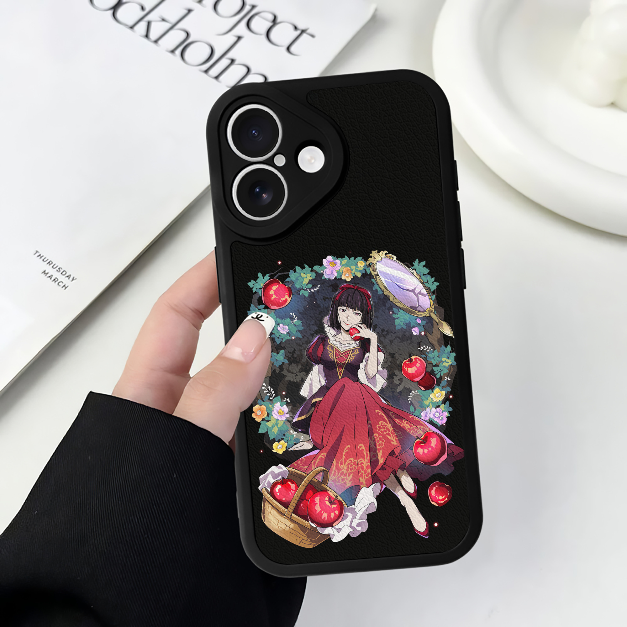 （画像用） 文豪ストレイドッグス Bungo Stray Dogs 【iPhone 16シリーズ対応】シリコンスマホケース（レザー調） 材質：シリコン